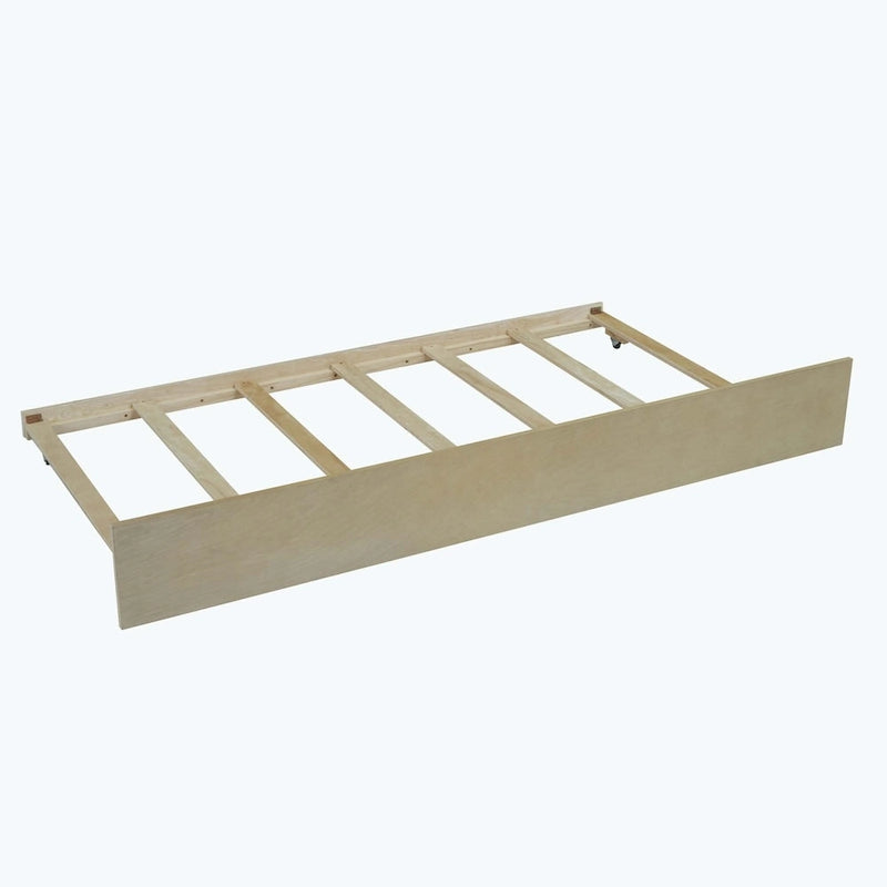 House-Shaped Kids Platform Bed with Roll-Out Trundle, Wood Frame