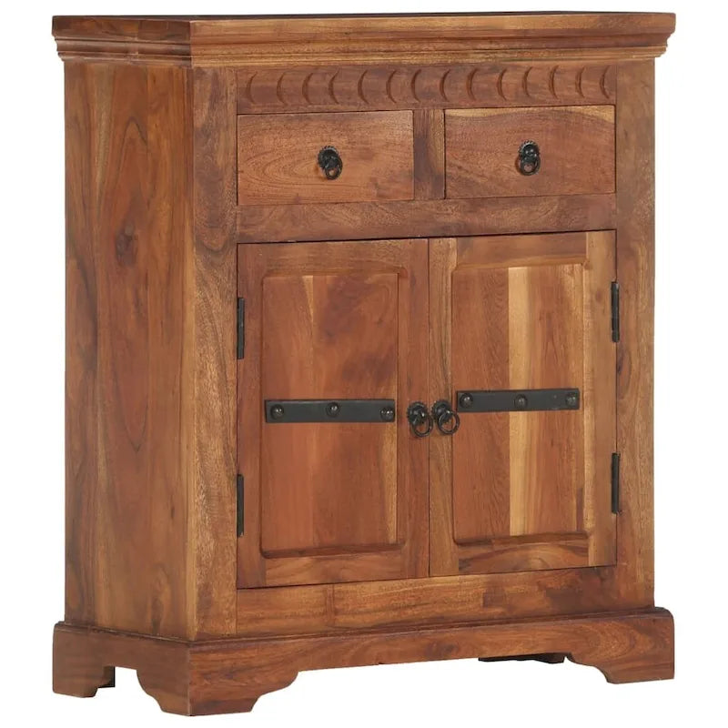 vidaXL Sideboard 24.8x11.8x29.5 Solid Acacia Wood