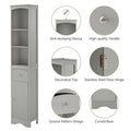 Tall Freestanding Bathroom Storage Cabinet with Drawer and Shelves